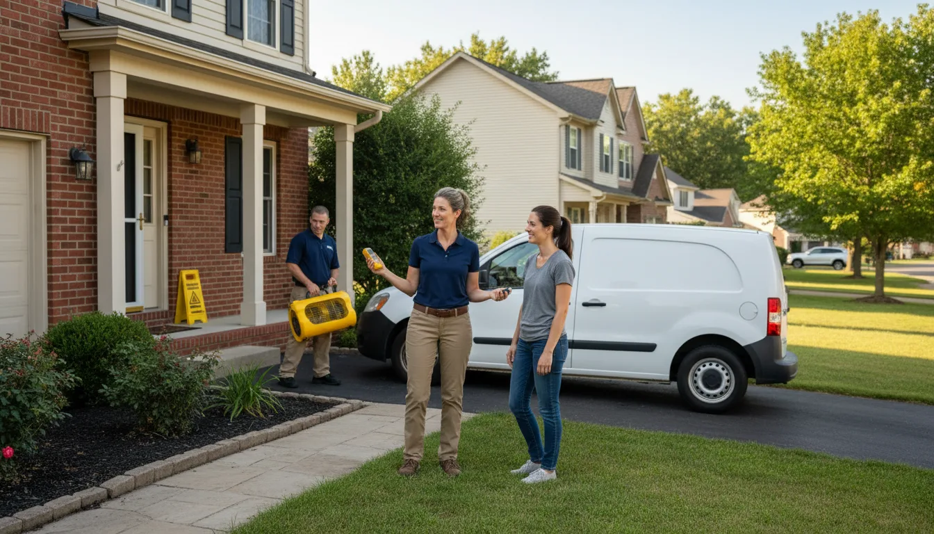 Residential water damage restoration in Belleville, PA